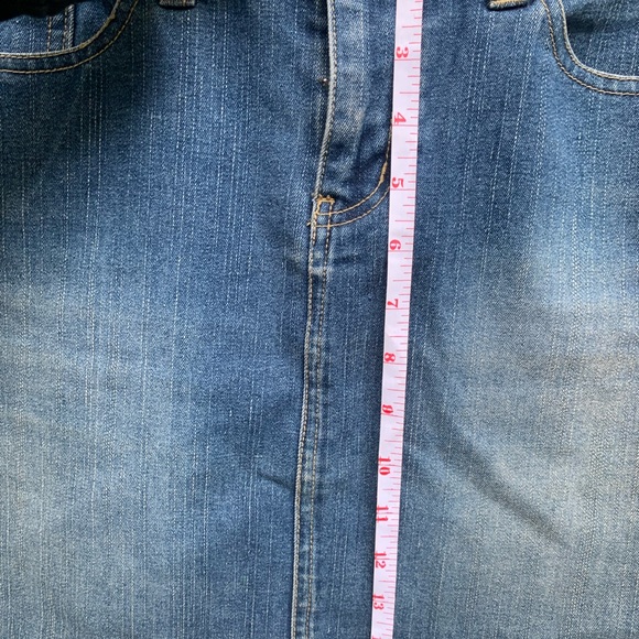 Bongo Brand Stretch Denim Jean Skirt Size 7/8 - Picture 8 of 11